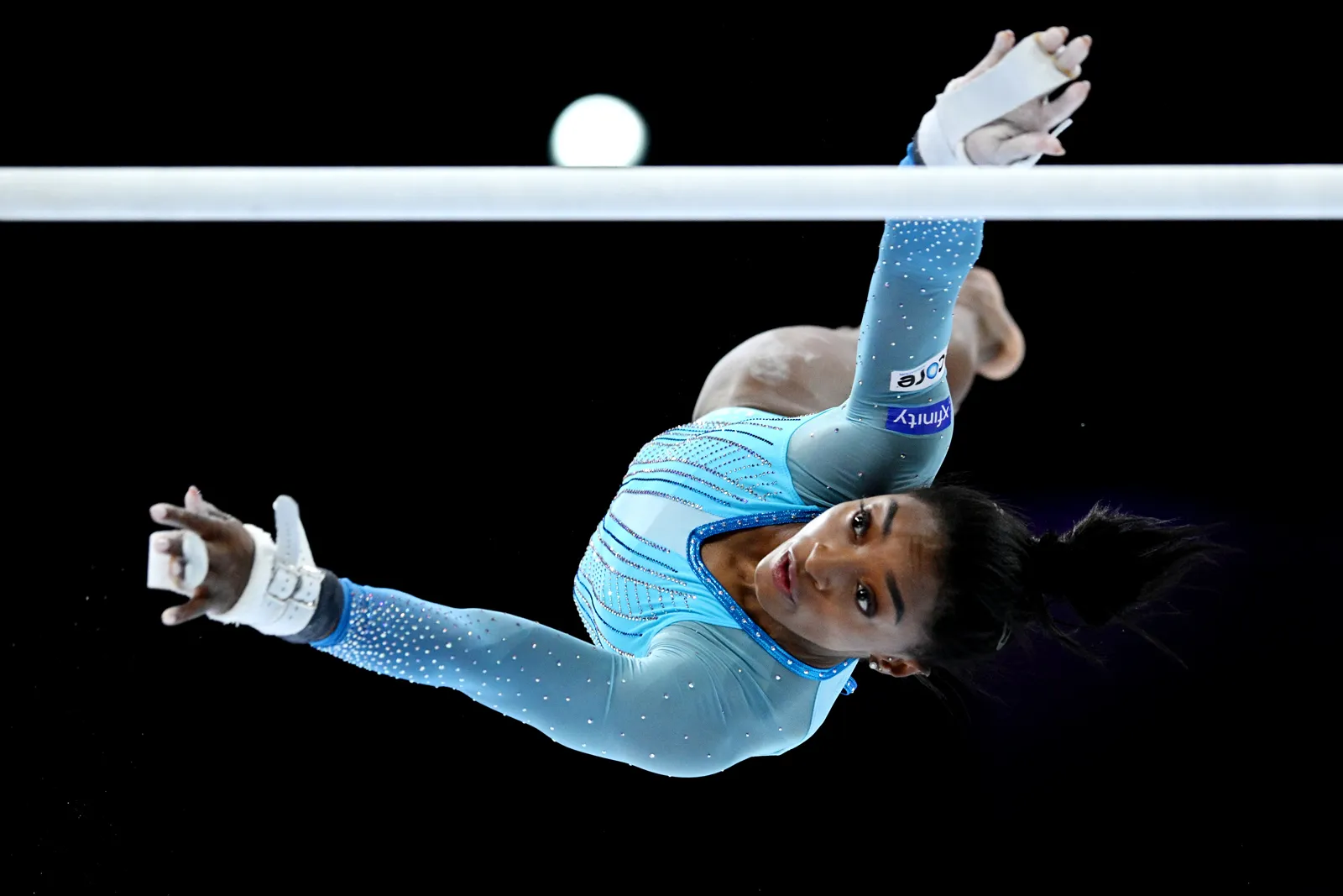 Simone Biles on uneven bars
