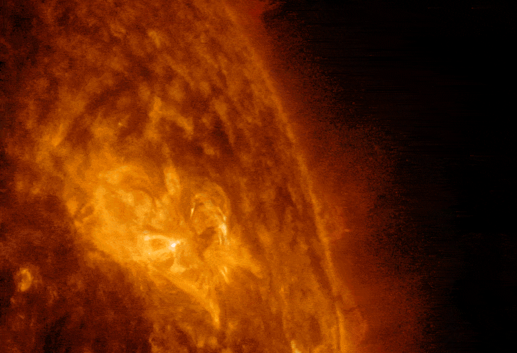 Picture of a solar flare